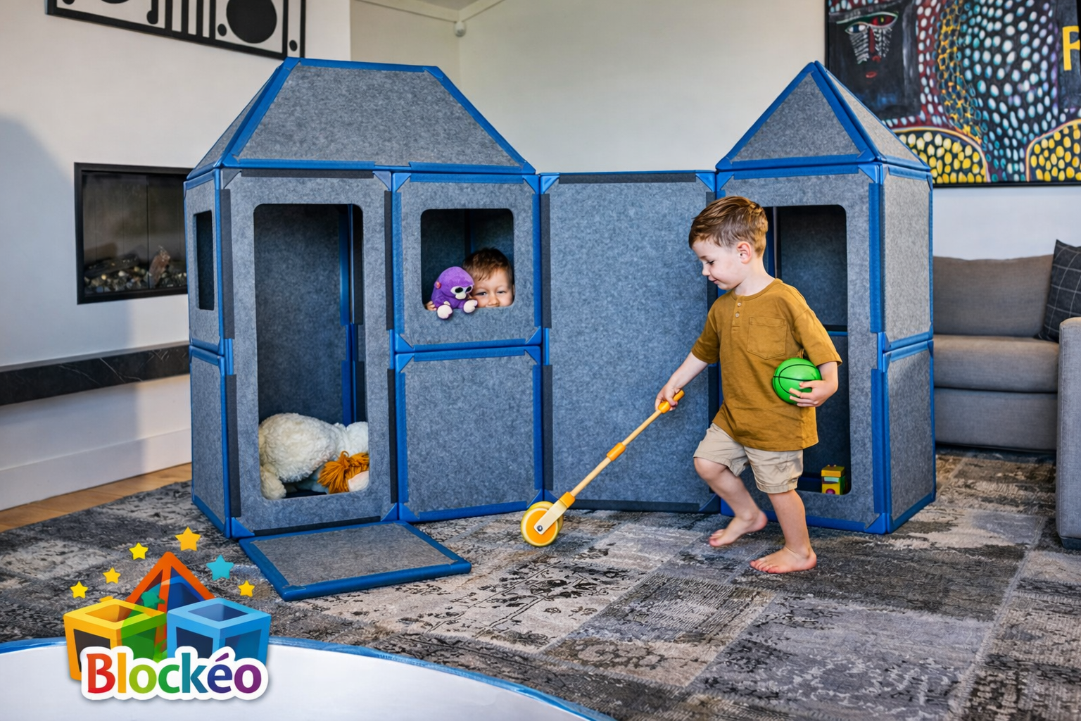 Creat&Home – Blocs de jeu modulaires (56 blocs)